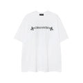 CHH Chrome Heart T Shirts Horseshoe Cross Old Retro Fashion Men's and Women's Short Sleeve T-Shirt