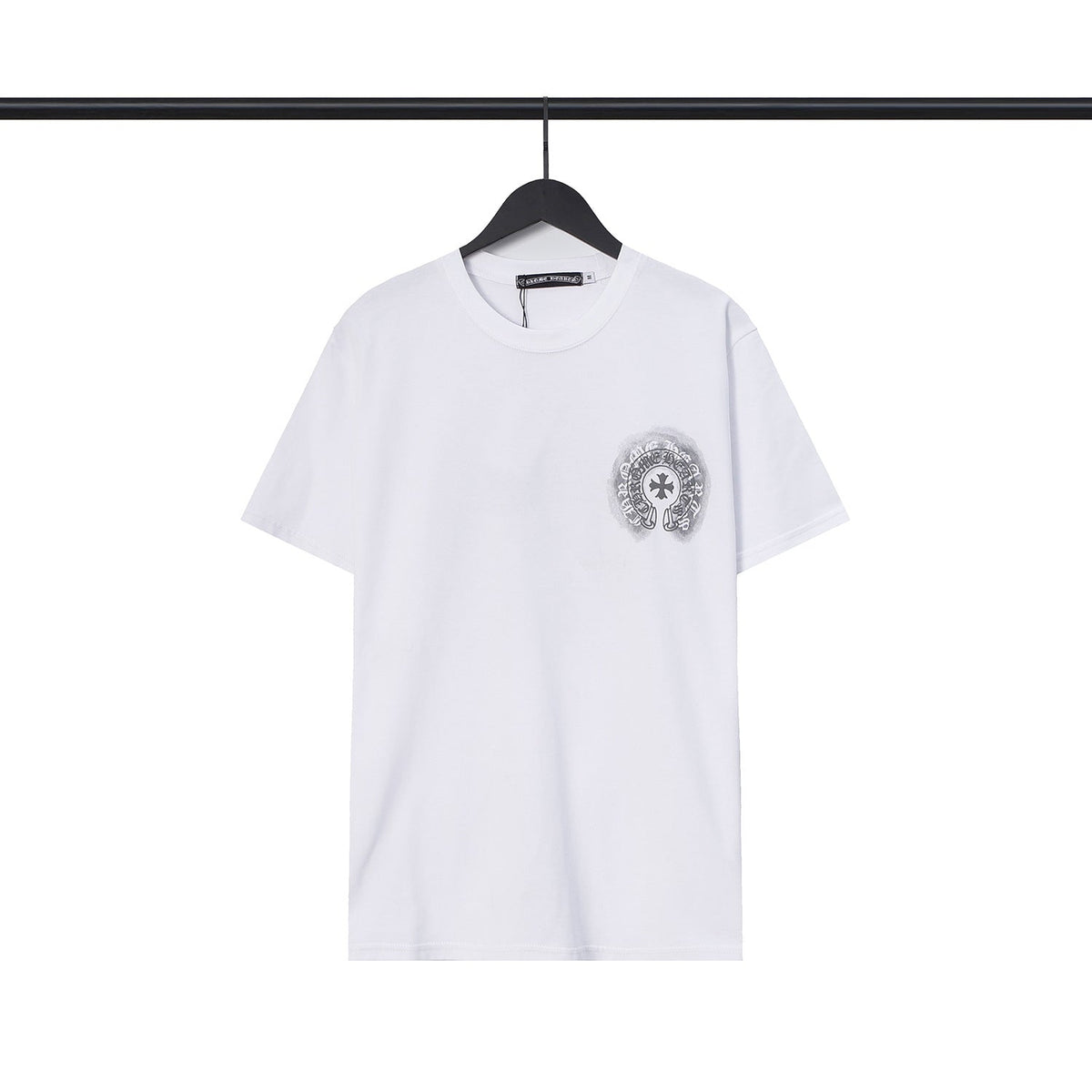 CHH Chrome Heart T Shirts Sanskrit cross logo short-sleeved men's T-shirt