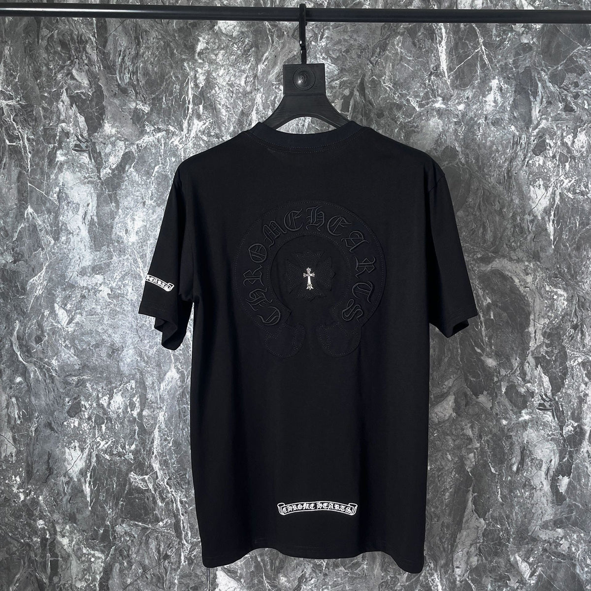 CHH Chrome Heart T Shirts Croix Heavy Industry Embroidery Short Sleeve T-Shirt