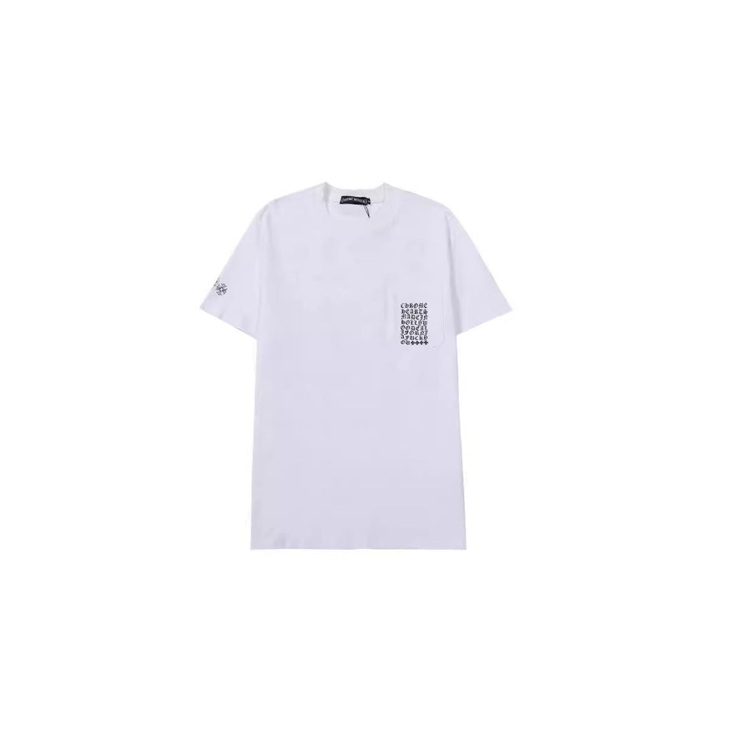 CHH Chrome Heart T Shirts T-Shirts Trendy logo print crew neck short sleeves