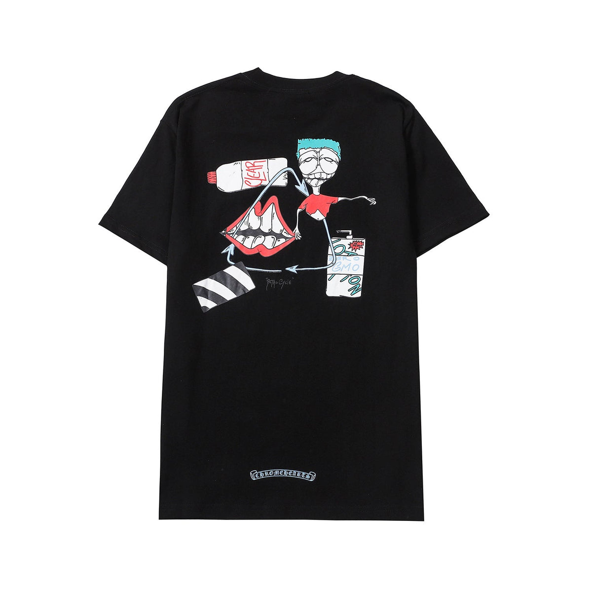 CHH Chrome Heart T Shirts Crowe Summer Short Sleeve Hip Hop Men's and Women's T-Shirts