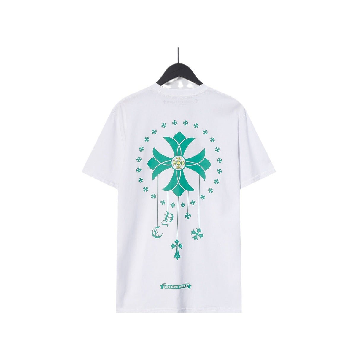 CHH Chrome Heart T Shirts Cross Casual Loose Cotton Crew Neck T-Shirt