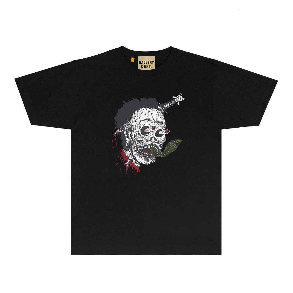 Gallery Dept T Shirt Retro Printed Loose Short-Sleeved Shirt